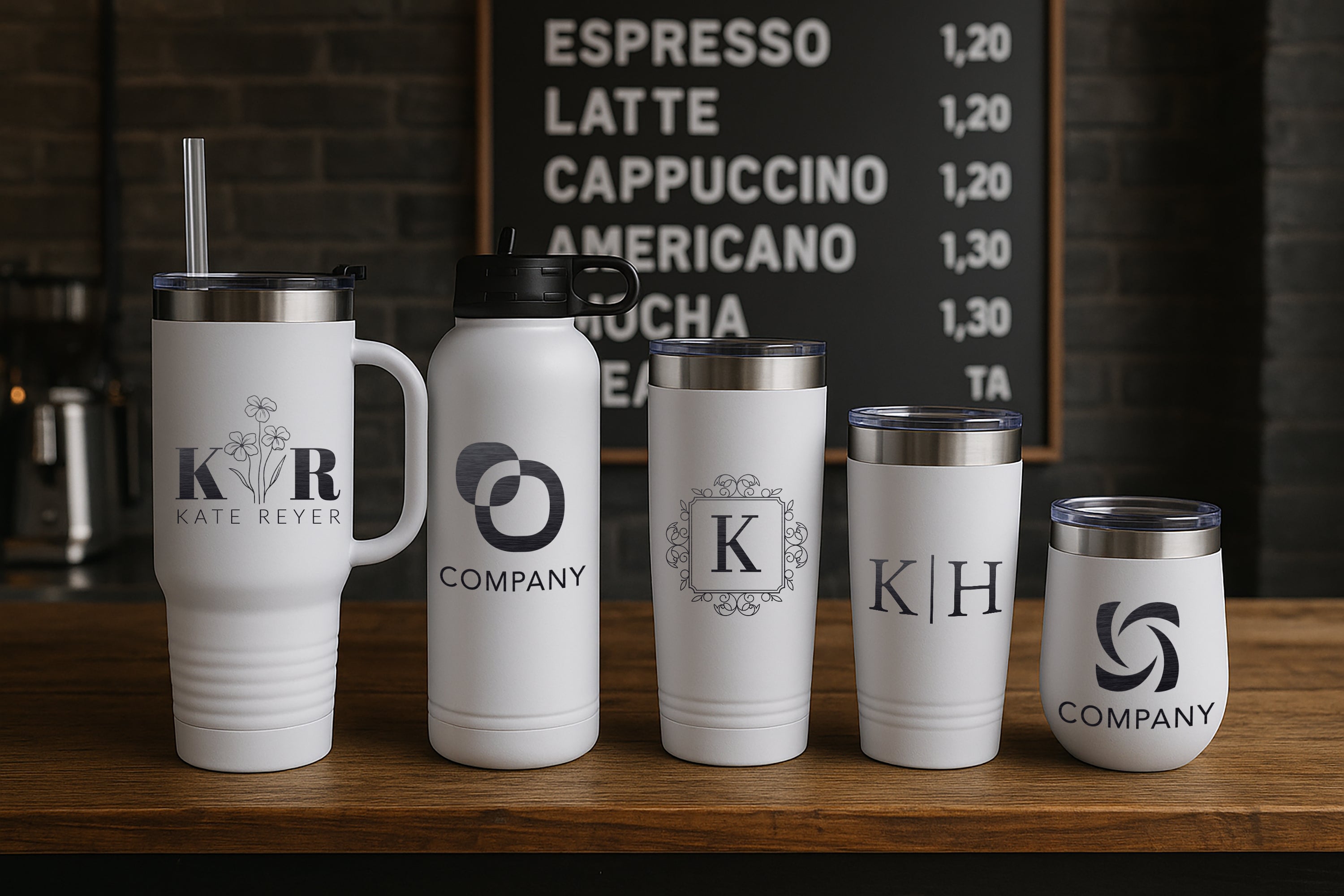 WHITE GHOST TUMBLER SET